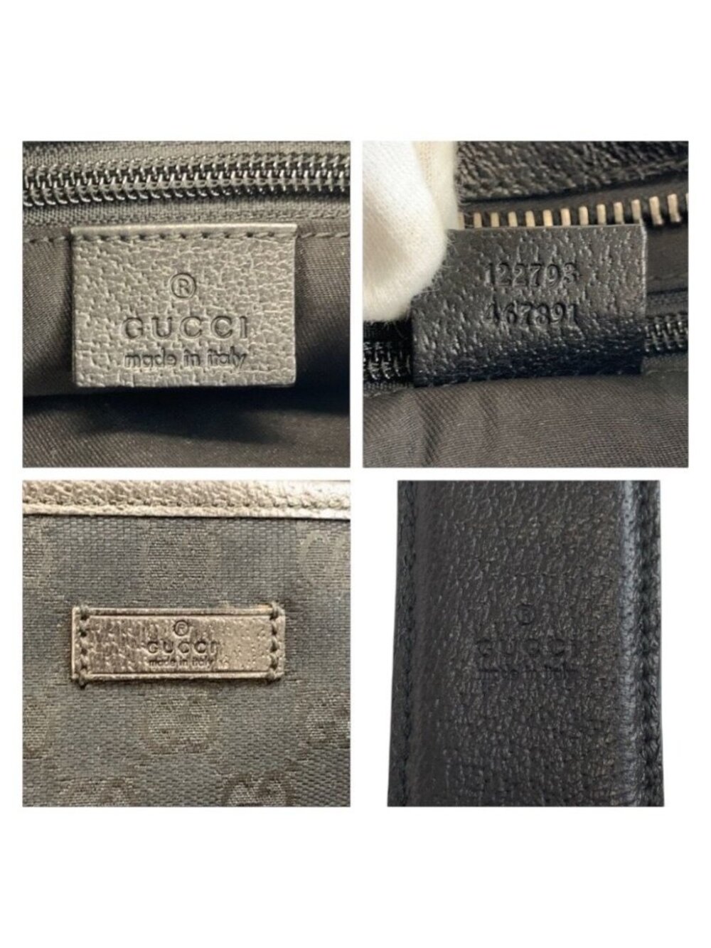Gucci Black GG Canvas Shoulder Bag Pochette - Picture 3 of 8